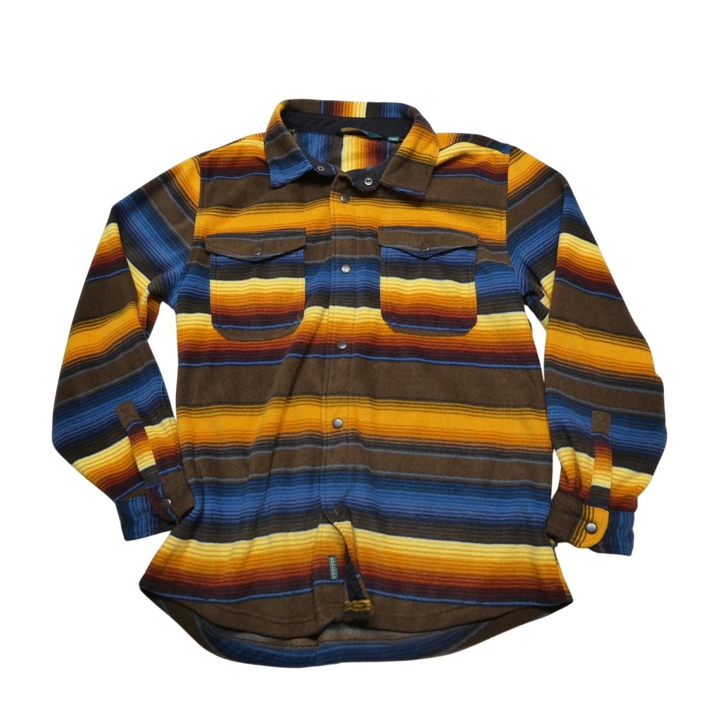 Horizon Bass Creek Outfitters Jacket Mens XL Multicolor Southwestern Fleece Snap